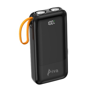 Aiva 20,000mAh Power Bank -22.5W Fast Charging -Digital Display - Dual PD Charging